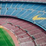 Voetbalstadion van FC Barcelona waar Yamal zijn recordreeks begon