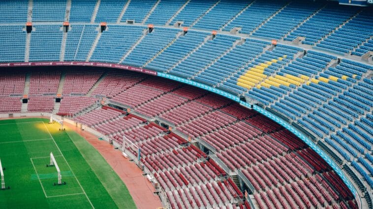 Voetbalstadion van FC Barcelona waar Yamal zijn recordreeks begon
