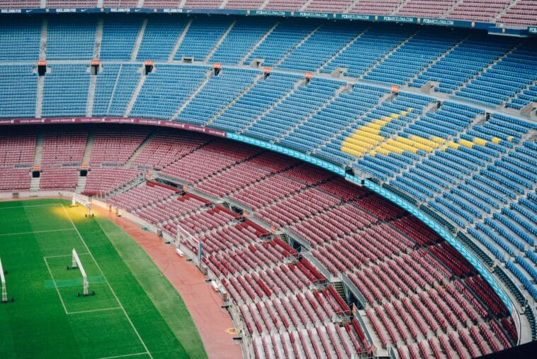 Voetbalstadion van FC Barcelona waar Yamal zijn recordreeks begon